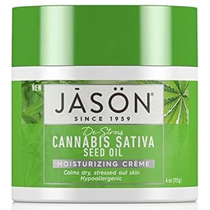 Jason Moisturizing CrÃ¨me, De-Stress Cannabis Sativa Seed Oil, 4 Oz