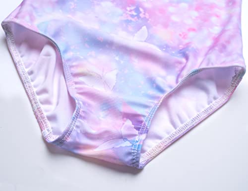 Image of TENVDA Girl's One Piece Swimsuit Sparkle Sleeveless One-Piece Bathing Suits Swimwear for Kids 2-12 Years Old