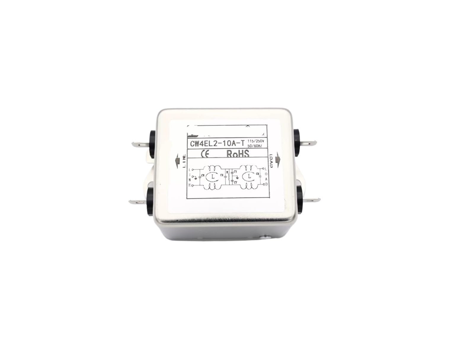 Filtro monofásico CW4EL2-10A-T de 220V AC con interfaz de inserción para interferencias 2