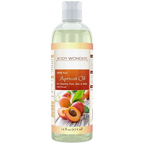Body Wonders 100% Pure Apricot oil For Healthy Hair, Skin & Nails 16 fl oz 473ml