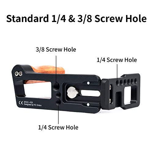 最安値 Yc Onion L型ブラケット Sony Rx100 M3 M4 M5 M6 M7用 カメラ L型クイックリリースプレート アルカスイス互換 L型プレート 1 4 と3 8 ネジマウント仕様 アルミ合金 カメラグリップ 電池ボックスを塞ぎませんの価格比較