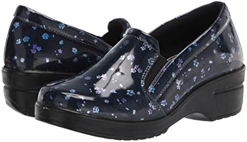Easy Works by Easy Street womens Leeza Clog, Navy Floral Patent, 9 US | Image 6