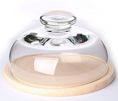Altom Quesera con tapa de cristal (22 cm de diámetro)