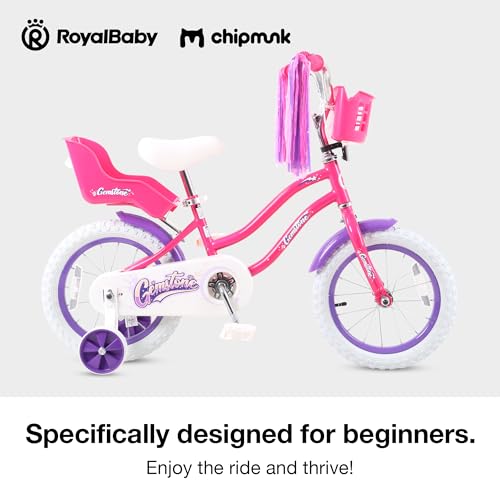 Image of Chipmunk Kids Bike Toddlers 12 14 16 18 Inch Wheel Bicycle Beginners Boys Girls Ages 3-11 Years, Multiple Color Options