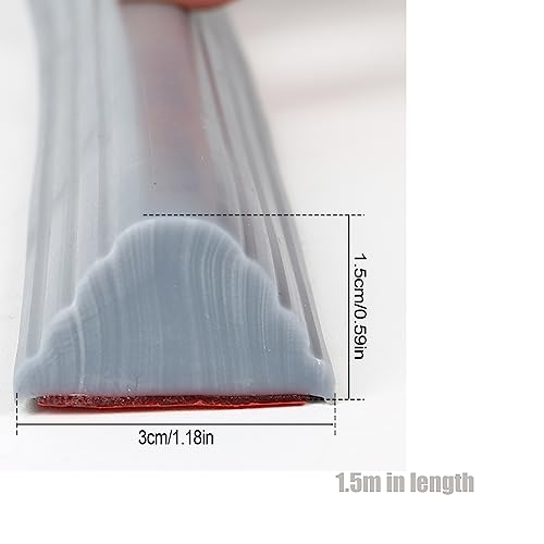 Shower Water Barrier, Silicone Water Barrier Wet Room Floor Sealing Strip - Image 2