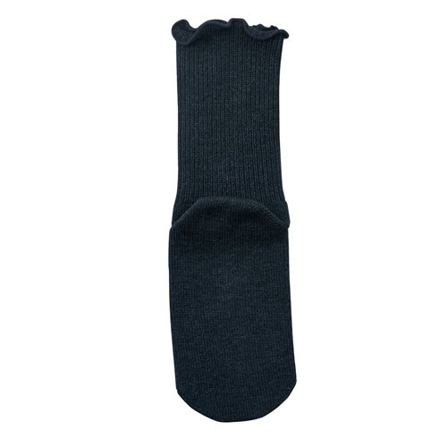 介護 靴下 男性 女性 大きい むくみ 足首ゆったり 足口20～50cm 滑り止め付き日本製 高齢者 靴下 介護用 特大 神戸生絲【チャコール】