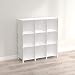 SIMPDIY estantes montados en el Sistema, 9 estantes Cubos sin Tornillos, Armario Almacenamiento Ropa para el Dormitorio, Armario Almacenamiento artículos la Sala Estar la Oficina, 93x32x93cm, Blanco…