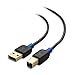 Cable Matters 3-Pack USB Printer Cable - 10ft, USB A to B Cable, Compatible with Printer, External Hard Drive, Audio Interface, Scanner, MIDI Controller, MIDI Keyboard, Black