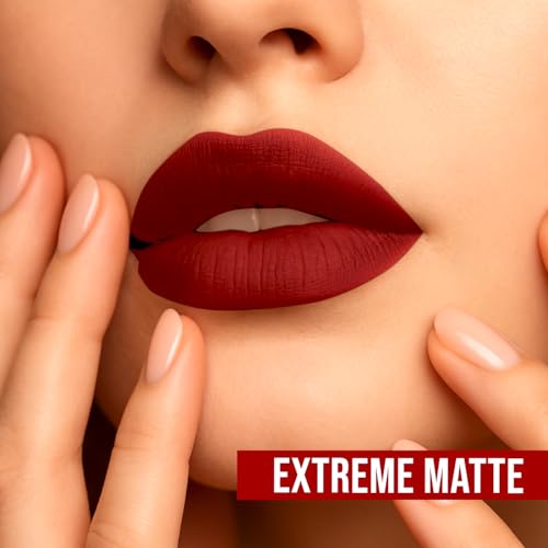 Image of Lightweight Liquid Lipstick - Highly Pigmented, Non-Drying Formula for Bold & Beautiful Lips 3.8g (REGAL RED)