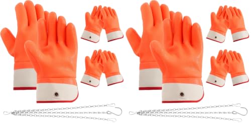 Teenyyou 2 Pairs Propane Cylinder Handling Gloves with Chains, for Forklift