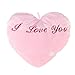 Amosfun Lettera Rosa a Forma di Cuore Luminoso Cuscino tiro Stampa Stampa Cuscino Shaggy Arredamento per Divano Auto Famiglia Senza Batteria