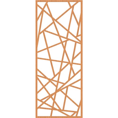 Image of Conway Decorative Pierced Fretwork Wood Wall Panels, 31 3 /8 inchW x 79 3 /8 inchH x 3 /8 inchT, Cherry