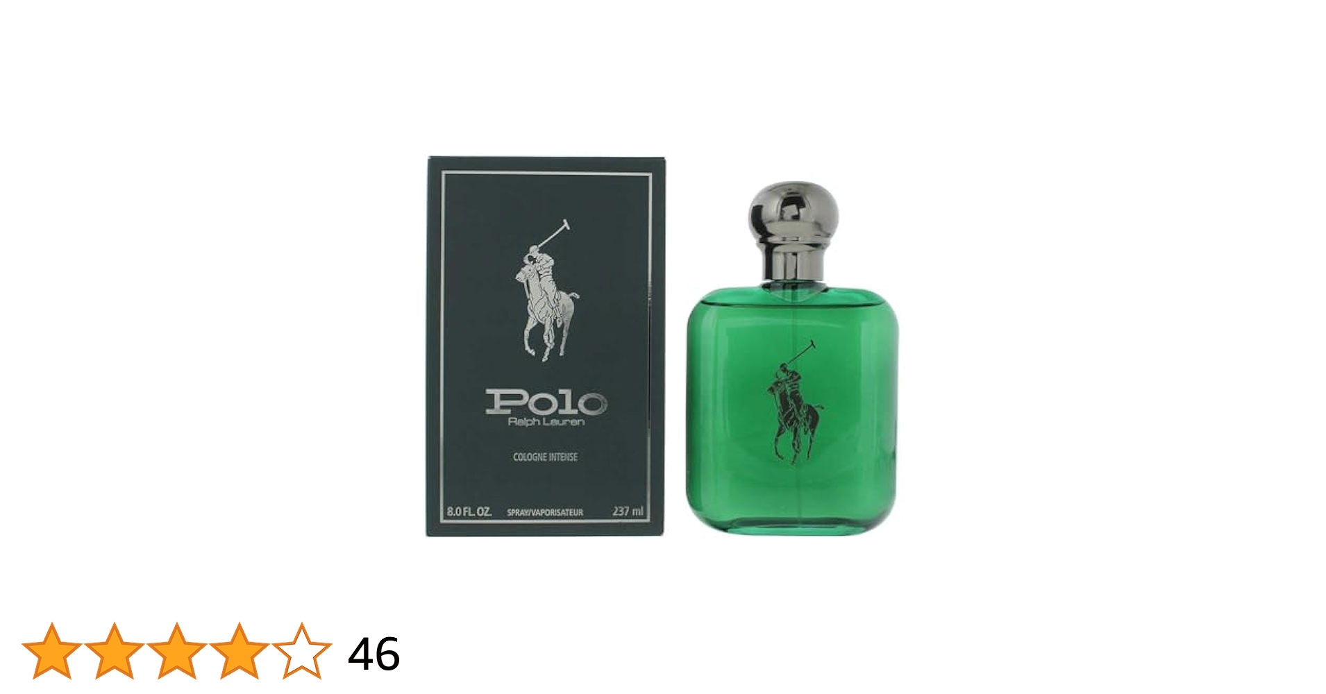 Ralph Lauren Polo Green Cologne Intense Spray Men 8 oz