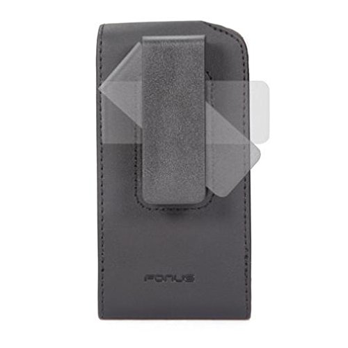 Case Belt Clip Leather Swivel Holster for Moto E Phone, Vertical Cover Pouch Carry Protective Compatible with Motorola Moto E