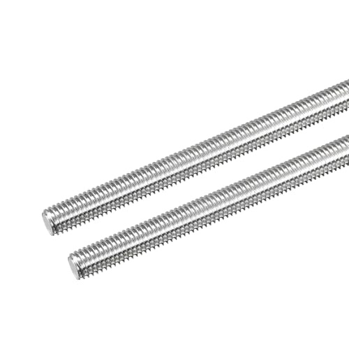 QUARKZMAN 2 Pcs Tige Filetée M8 x 250mm 1.25mm Pas de Filetage en Acier Inoxydable 304 Tiges Filetées Entièrement à Droite, Goujons de Barre pour Réparation, Bricolage