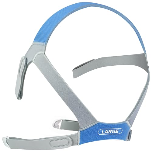 resplabs CPAP Headgear Compatible with The AirFit F40 CPAP Mask - Soft, Secure Replacement Fit - Comfortable Adjustable Design for Nightly Use (Large)