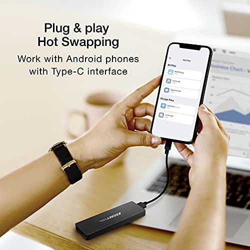 Ezcast M.2 Nvme Ssd Enclosure Adapter, Usb C 3.1 Gen 2 (10 Gbps) To Nvme Pci-E M-Key Solid State Drive External Enclosure For Nvme Pcie 2230/2242/2260/2280 #TOP4