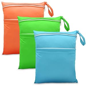 JNBGTU 3 Stück Windelsäckchen Nasstasche