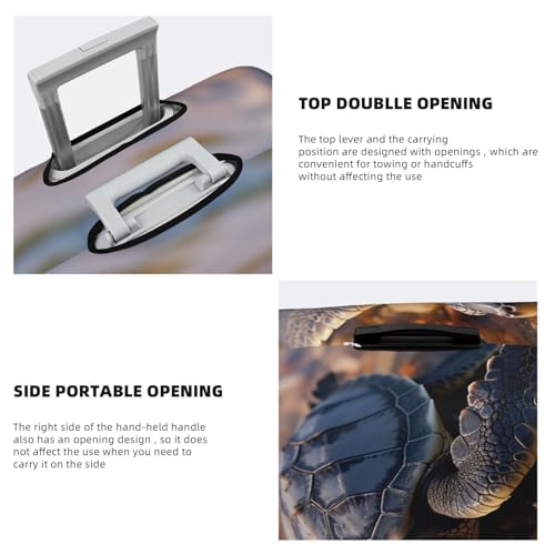 Luggage Cover Elastic Suitcase Cover Protector Cute Sea Turtle Luggage Covers Travel Suitcase Covers Carry On Luggage Sleeve Suitcase Baggage Cover for Adult Travel4