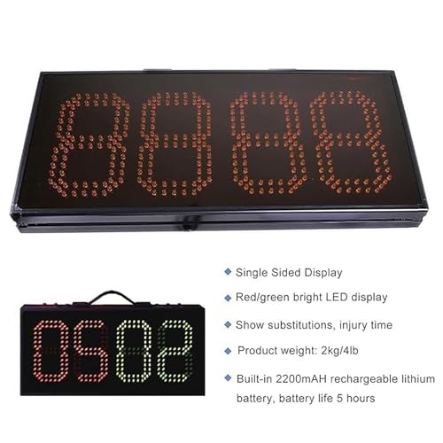 Marcador electrónico fútbol con LED y batería recargable miniatura 4