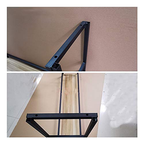 Casier à vin de plafond JATIBOSH noir avec rambarde sécurisée