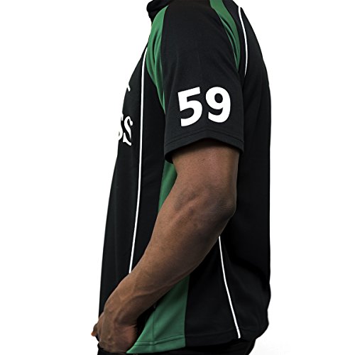 Guinness Black And Green Short Sleeve Performance Rugby Shirt (Medium) #TOP5