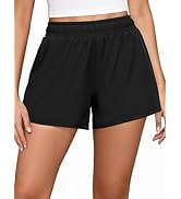 FireSwan Athletic Shorts for Women 2 in 1 High Waisted Quick Dry Running Workout Gym Active with ...