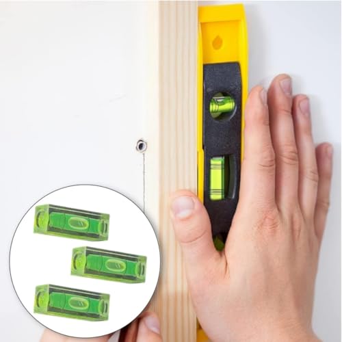 Wasserwaage, 6 Stück Mini-Wasserwaagen, kleine Blasenwasserwaage, Wasserwaage, Blasenwasserwaage, 15 x 15 x 40 mm