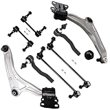 SCITOO 8pcs Suspension Kit Front Lower Control Arm And Ball Joints Outer Tie Rod Ends Sway Bar Links fit for 2013-2017 for Ford Fusion 2013-2018 for Lincoln MKZ