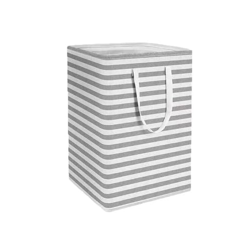 QWWQYDY Cestas Almacenaje Cesta de lavandería de gran capacidad, cesta for ropa sucia, cesta de lavandería, cesta de almacenamiento plegable, caja de almacenamiento for el hogar, portátil(Silver)