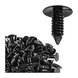 Osilly 200 Pcs Bumper Clips, Plastic Trim Boot Rivets Clip, 7mm Hole Push Retainer Kit, Fender Shield Fasteners, Automotive Body Clips, Auto Accessories Compatible with GM and More