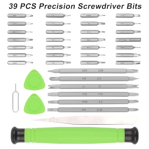 DSBYKJ 39 in 1 Professional Magnetic Mini Repair Tool Set Cell Phone Computer Watch Eyeglasses Removal Tool Set Non-Slip Anti-Static Mini Portable Screwdriver Set — view 2
