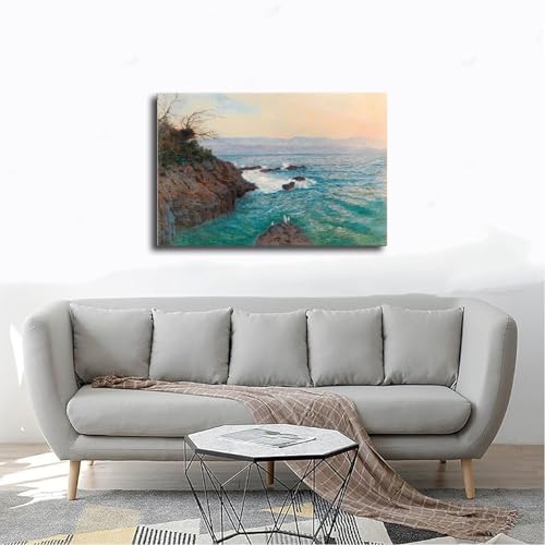 Impression sur toile Alfred Zoff pour décoration murale de bureau et salon - 4