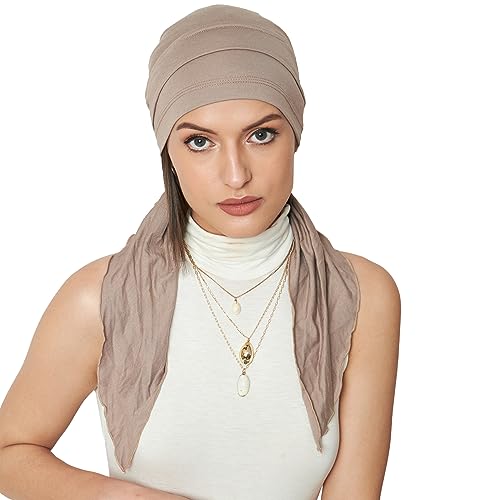 Image of The Headscarves Women Bamboo Pre Tie Scarf (HS107 Multicolor)