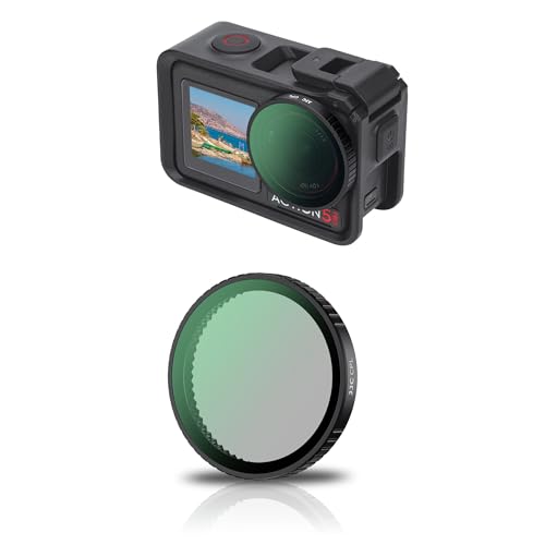 Filtre CPL Osmo Action 5 Pro 4 3,Filtre Polarisant Circulaire pour DJI Osmo Action 5 Pro/4/3,Verre Optique Cadre Aluminium Accessoire Objectif Action5 Action4 Action3 Cercle Polarisant Linéaire
