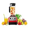 Royal Catering RCMB-R2LC Katana Blender Smoothie Maker Rood 2 Liter 1500 W Roestvrij Stalen Messen Blendermixer met…
