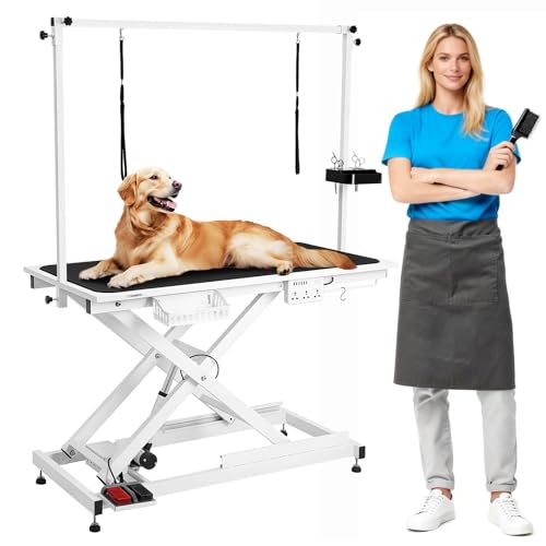 CIRONBOW Professional Electric Dog Grooming Table - 50" Heav