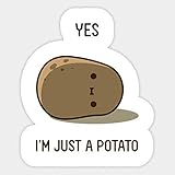 Cute Potato - Sticker Graphic - Decal Sticker Sticker