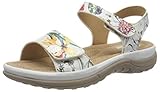 schuhe sandaletten damen Weiß Rieker Damen V8850-80 Geschlossene Sandalen, Mehrfarbig (Ice-Multi 80), 38 EU
