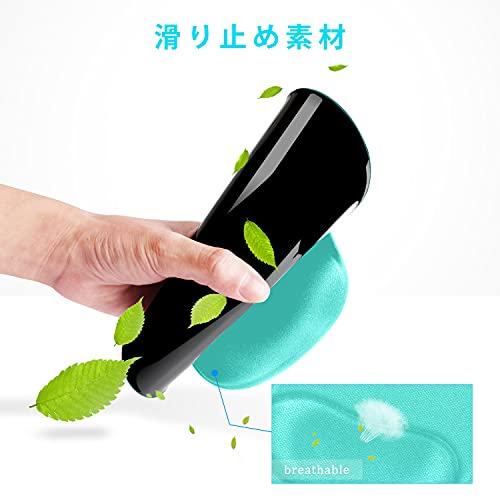 Soqool マウスパッド リストレスト一体型マウスパッド 低反発リストレス 人間工学 手首クッション 滑り止め 水洗い 耐久性良い (Blue)