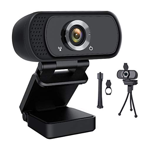 Lasllaves HD Webcam 1080P,Live Streaming Webcam USB Plug and Play Web Camera