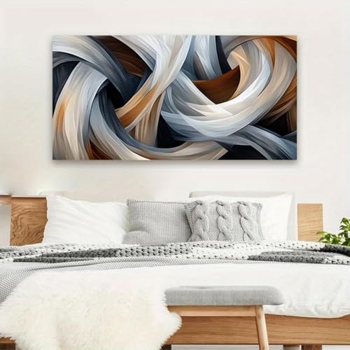Impression murale abstraite minimaliste beige de qualité supérieure LIFKNVN