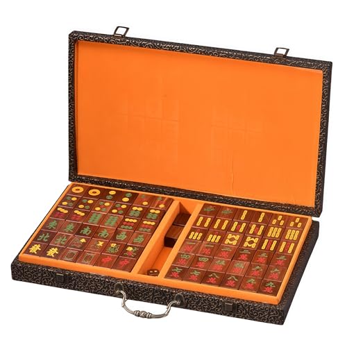 Juego de Mahjong Paijiu de Madera Natural