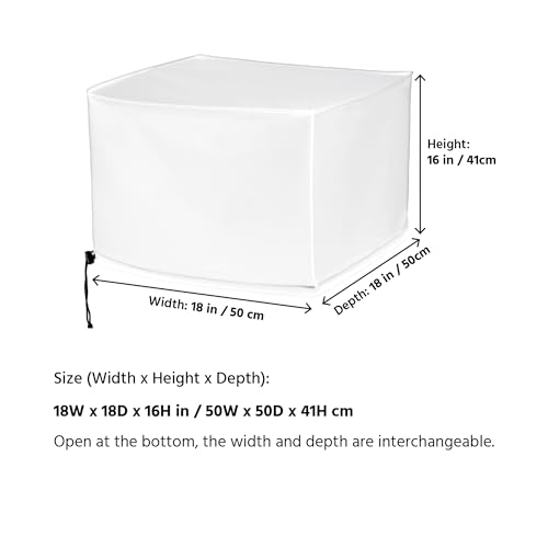 Image of Air Fryer Oven Dust Cover also for Slushie Machine, Rotation Rotisserie Oven other Kitchen Appliance Water Proof Lightweight, Compatible with Ninja, BLACK+DECKER Bartesian -18W x18D x16H in