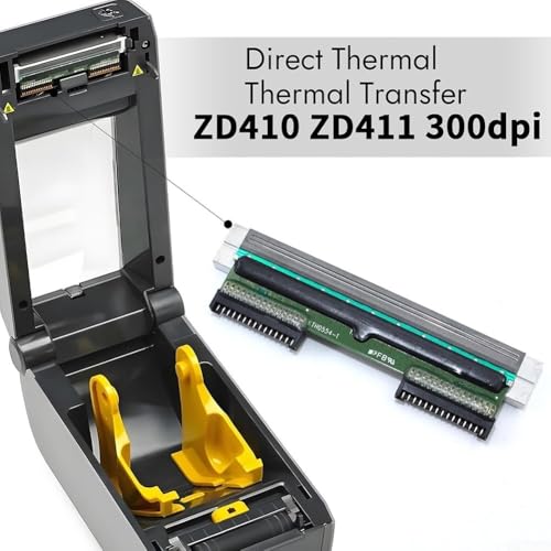 Cabezal de impresion de metal duradero para Zebra ZD410T repuesto estructural de alta resolucion 6