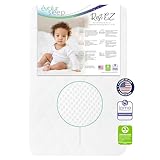 Evolur Rest EZ 2 in 1 Mini Crib Mattress, JPMA and Greenguard Gold Certified, Crafted from Recycled Sustainable Materials, White