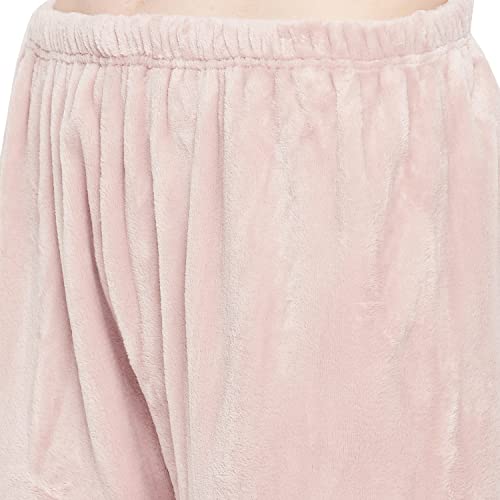 Image of CAMEY Women Winter Full Sleeve Top and Pajama Pants Regular Fit Night Suit Hooded Top and Pyjama Set Ladies Night Dress (Free Size, Peach)
