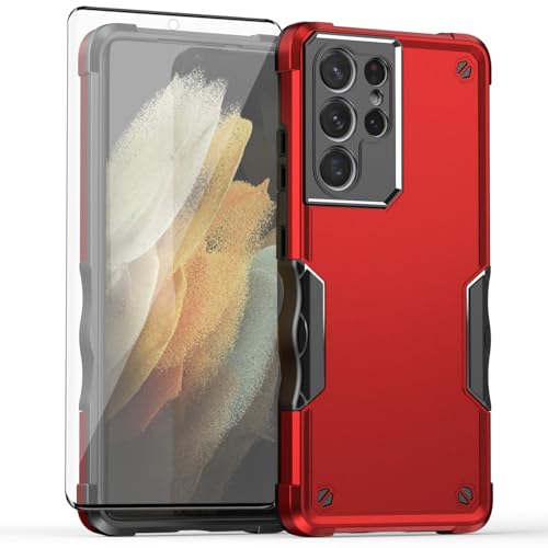 Coque Samsung S21 Ultra 5G Asuwish antichoc avec verre trempé intégrale