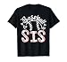 Baseball Sister Cute Baseball Little Sis Biggest Fan Snacks T-Shirt
