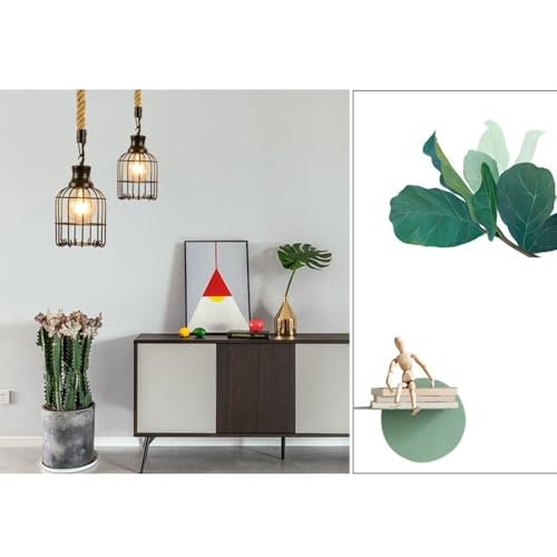 Lámpara colgante de araña industrial en hierro forjado y cuerda para cocina estilo loft 4